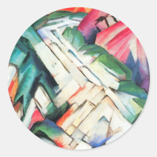 Adesivo Montanhas (Paisagem) por Franz Marc, Arte Antigo
