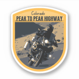 Adesivo montanhas rochosas coloradas do Colororio no pico