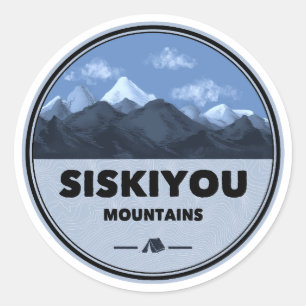 Adesivo Montanhas Siskiyou Camping Califórnia