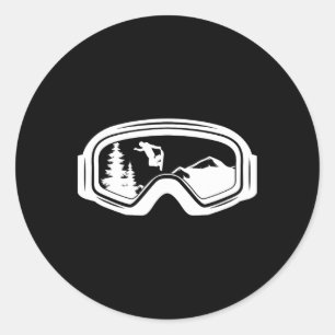 Adesivo Montanhas Snowboard Goggles Legal Snowboard Snow