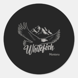 Adesivo Montanhas Whitefish Montana caminhando ao ar livre
