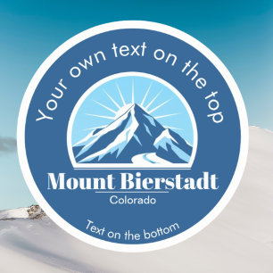 Adesivo Monte Bierstadt Colorado esqui caminhada
