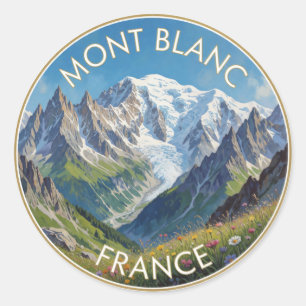Adesivo Monte Branco França Montanha Alpina