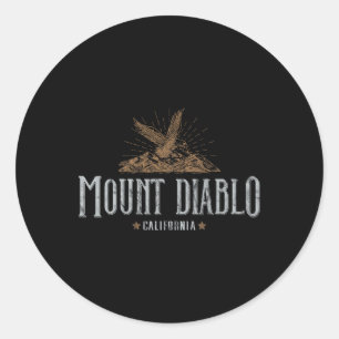 Adesivo Monte Diablo Montanhas Califórnia Acampamento Hiki