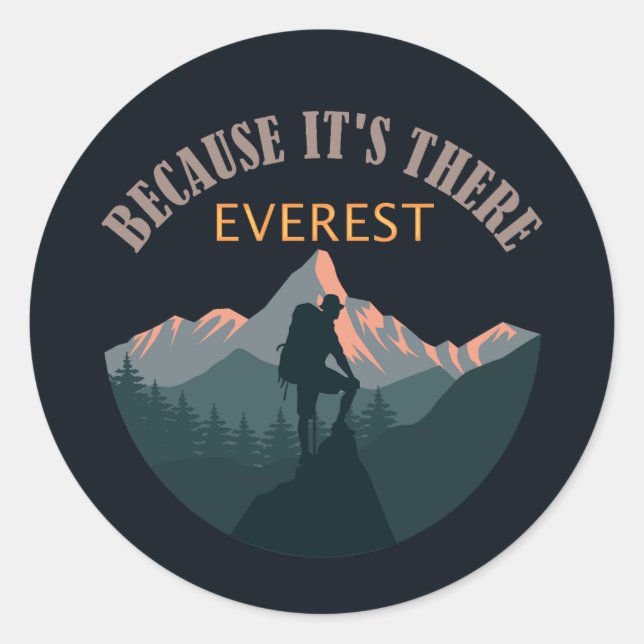 Adesivo Monte Everest, Hiker Sticker (Frente)