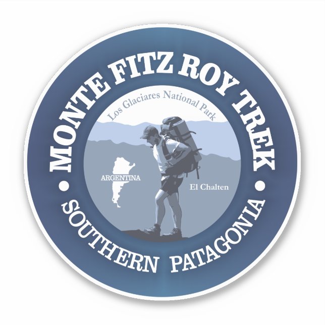Adesivo Monte Fitz Roy Trek (BG) (Frente)