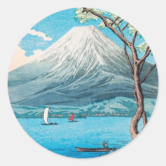 Adesivo Monte Fuji do lago Yamanaka por Hiroaki Takahashi (Frente)