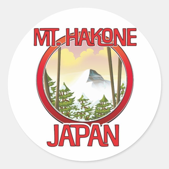 Adesivo Monte Hakone Japão (Frente)