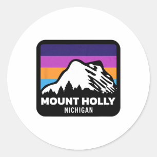 Adesivo Monte Holly Michigan Skiing Snowboard Family Sk