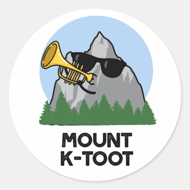 Adesivo Monte K-Toot Funny Mountain Pun (Frente)