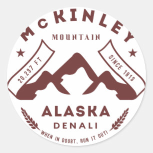 Adesivo Monte McKinley Denali Alaska