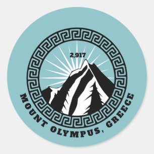 Adesivo Monte Olimpo, Grécia T-Shirt