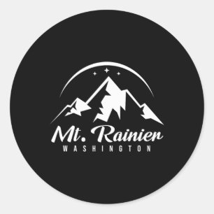 Adesivo Monte Rainier Washington Ski Resort Skiing Snowboa