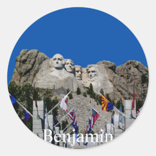 Adesivo Monte Rushmore Foto Personalizável Souvenir