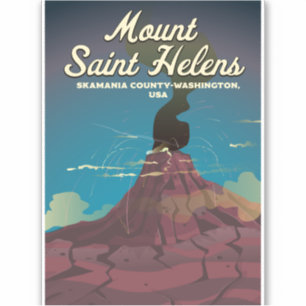 Adesivo Monte Saint Helens Washington EUA