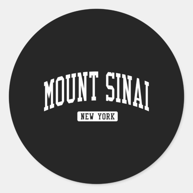 Adesivo Monte Sinai Nova York Ny Athletic Sports (Frente)