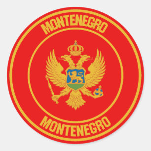 Adesivo Montenegro Round Emblem