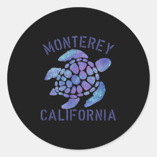 Adesivo Monterey, Ca Beach Design _ Presente de Tartaruga 