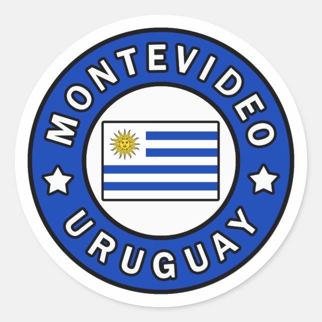 Adesivo Montevidéu Uruguai (Frente)