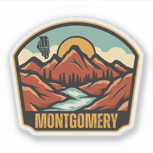 Adesivo Montgomery, Illinois  (Frente)