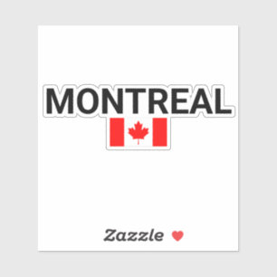 Adesivo Montreal Canadá Flag Light-Color, montreal