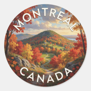 Adesivo Montreal Canadá Paisagem do Monte Royal