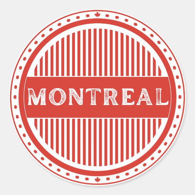Adesivo Montreal City Pride Emblem – Canadian Identity (Frente)