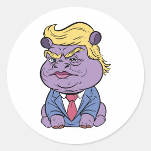 Adesivo Moo Deng For Trump Stickers, Donald Trump 2024