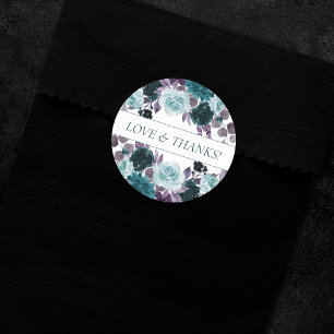 Adesivo Moody Boho   Teal e beringela Rosa púrpura