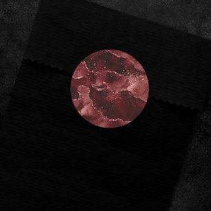 Adesivo Moody Crimson Agate Dark Blood Red Jewel Tone