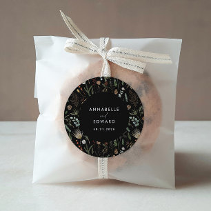 Adesivo Moody floral floral floral de aquarela de castigo