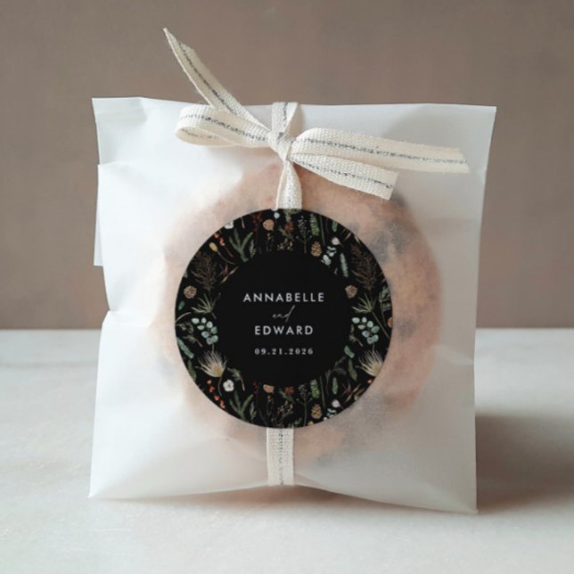 Adesivo Moody floral floral floral de aquarela de castigo (Criador carregado)