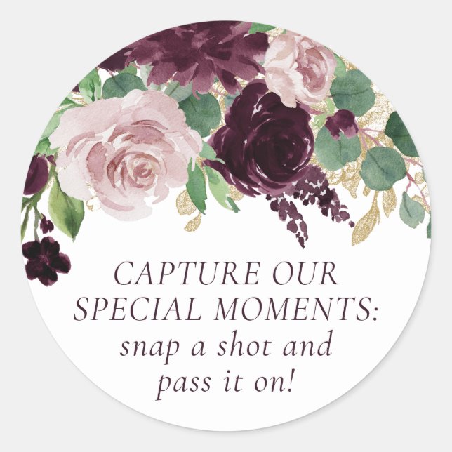 Adesivo Moody Passion | Câmara descartável roxa Dramática (Frente)