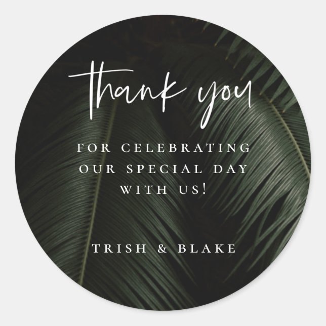 Adesivo Moody Tropics Obrigado (Frente)