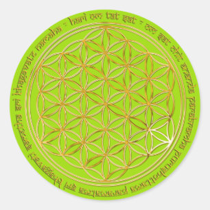 Adesivo /Moola Mantra, flor da vida greenlight BG