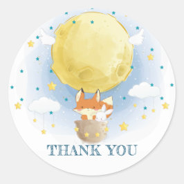 Adesivo Moon Air Balloon Obrigado