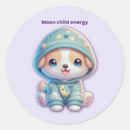 Adesivo Moon Child Energy Dog Sticker