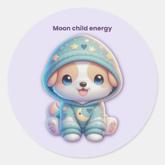 Adesivo Moon Child Energy Dog Sticker