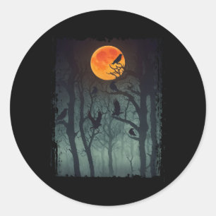 Adesivo Moon Crow Gloomy Forest Figurume Incrível Hallo