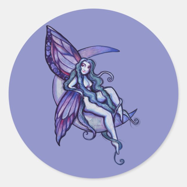 Adesivo Moon Fairy Moon Child Faerie Art Fae (Frente)