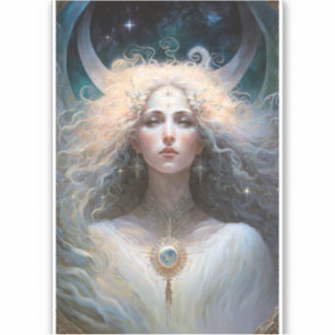 Adesivo Moon Goddess Fantasy Art