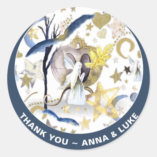 Adesivo *~* Moon Stars Bats Fairy Tale Glitter Castle (Frente)