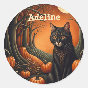 Adesivo Moonlight Pumpkin Patch Personalizado Halloween