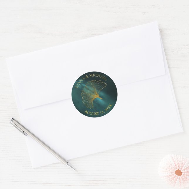 Adesivo Moonlight Romance Wedding2 Emerald Green ID881 (Envelope)