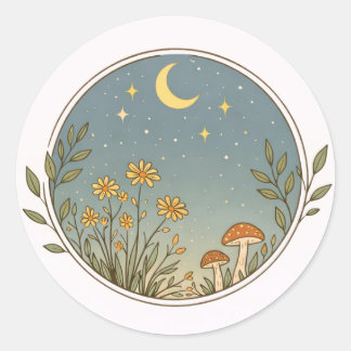 Adesivo Moonlit Garden Circle Design 