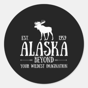 Adesivo Moose Alaska Last Frontier Alaska Bear