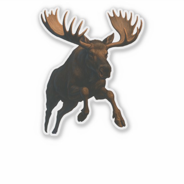 Adesivo Moose Cut-out sticker (Frente)