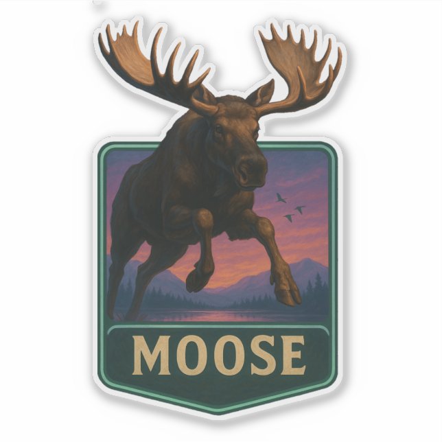 Adesivo Moose Sticker (Frente)