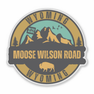 Adesivo Moose Wilson Road, Wyoming