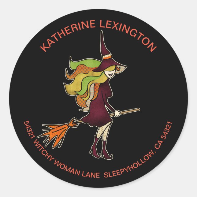 Adesivo Morada da bruxa-bruxa-bruxa-bruxa-bruxa (Frente)